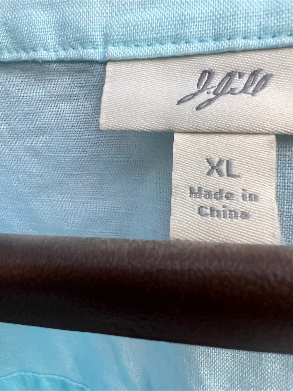 J. Jill Pale Blue Button-Front Short Sleeve Top - Picture 2 of 7